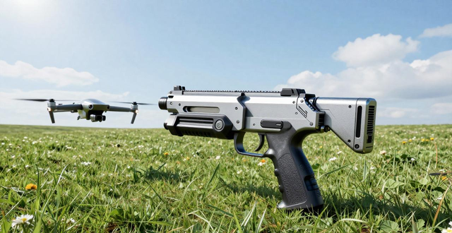 便携式无人机反制枪_便携式微小无人机智能反制枪_微型无人攻击机